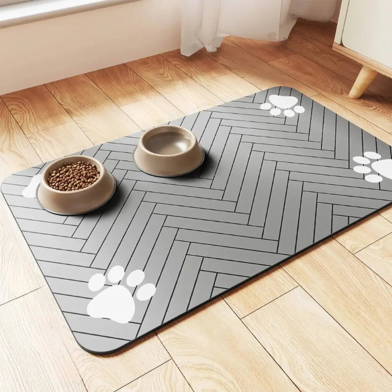 Waterproof Pet Feeding Mat - Quick Dry, Absorbent Placemat