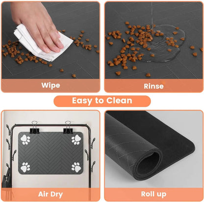 Waterproof Pet Feeding Mat - Quick Dry, Absorbent Placemat