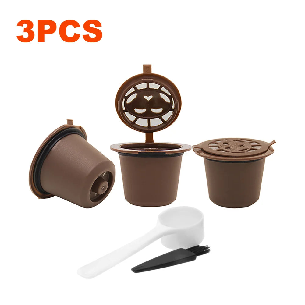 Eco-Friendly Reusable Nespresso Pods - 3 Refillable Filters & Tools